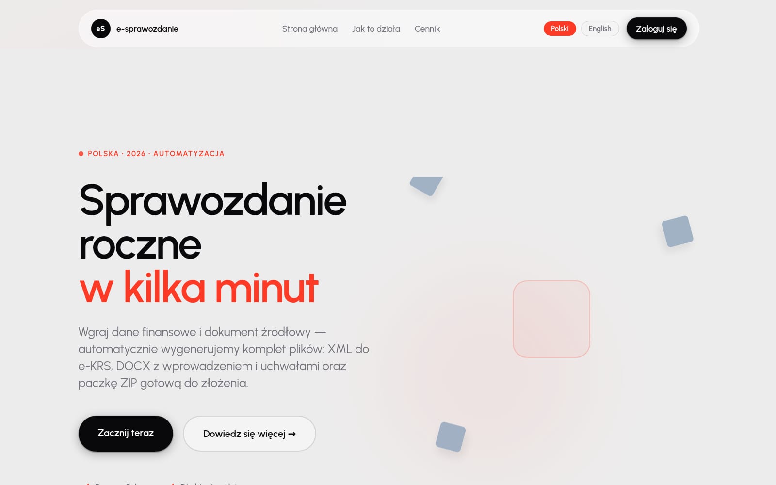 e-Sprawozdanie screenshot